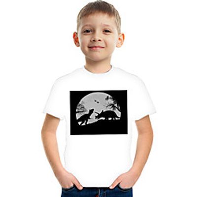 Kids Boys' T shirt Tee Short Sleeve Graphic Rainbow Children Tops Active 3-12 Years miniinthebox