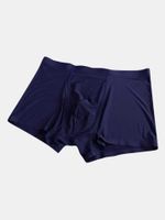 Sexy Seamless Underpants Ice Silk Breathable Soft Boxer Briefs for Men