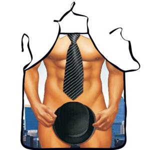 Washable 3D Muscle Male Apron Naked Muscle Men Kitchen Cooking Barbecue Apron