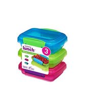 Sistema Rectangular Lunch Colored 3 Pack Sw 200ML