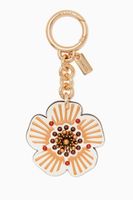 Willow Tea Rose Bag Charm in Leather - thumbnail
