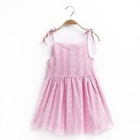 Kids Girls' Dress Floral Floral Dress Knee-length Dress School Off Shoulder Sleeveless Adorable Dress 7-13 Years Summer Lightinthebox - thumbnail