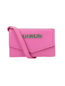 Pink Leather Clutch