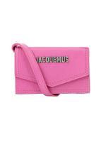 Pink Leather Clutch - thumbnail