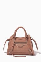 Neo Classic Mini Top Handle Bag in Shiny Crocodile Embossed Calfskin Neo Classic Mini Top Handle Bag in Shiny Crocodile Embossed Calfskin