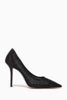 Love 100 Pumps in Sandy Glitter Fabric Love 100 Pumps in Sandy Glitter Fabric