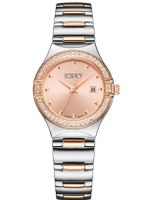 Ecstacy Womens Analog Sunray Rose Gold Dial Watch - E6512-KBKK