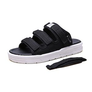 Men's Sandals Slippers  Flip-Flops Crib Shoes Casual Daily Beach EVA(ethylene-vinyl acetate copolymer) Black White Summer miniinthebox