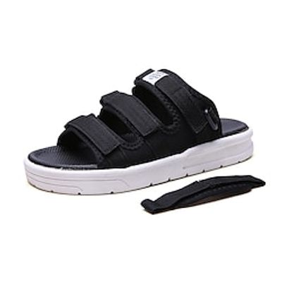 Men's Sandals Slippers  Flip-Flops Crib Shoes Casual Daily Beach EVA(ethylene-vinyl acetate copolymer) Black White Summer miniinthebox