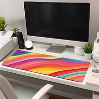 Extended Gaming Mouse Pad Large Desk Mat with Non-Slip Rubber Base and Stitched Edges,Keyboard Mouse Mat Desk Pad for Work,Game,Office,Home Lightinthebox - thumbnail