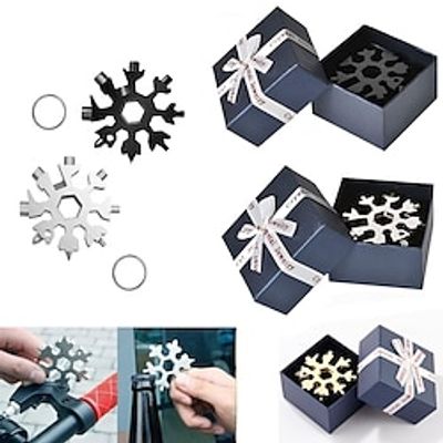 18 in 1 Octagonal Shape Snowflake-shaped Multi-function Screwdriver Nut Wrench Tool Parts with Gift Box Xmas Christmas Gift miniinthebox