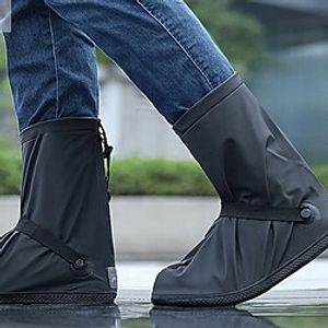 Waterproof Rain Shoe Covers, Reusable Foldable Overshoes, Resistant Rain Ankle high top Boots Non-Slip Washable Protection White miniinthebox
