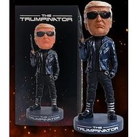 Trumpinator Bobblehead - I'll Be Back in 2024, Trumpinator Bobblehead Stands, Christmas Decor Xmas Gift miniinthebox - thumbnail