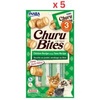 Inaba Churu Chicken Recipe Wraps Tuna Recipe 30G /3 Pouches Per Pack (Pack of 5)