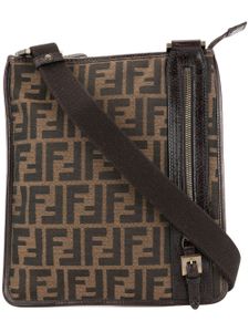 Fendi Pre-Owned Zucca crossbody shoulder bag - Brown