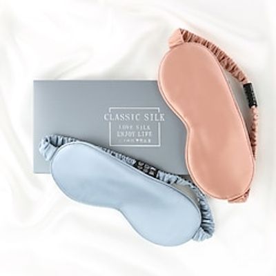 Mulberry Natural Silk Sleep Mask for Women Men with Elastic Strap, Super Soft Sleeping Eye Mask for Adults 22 Color Options miniinthebox Mulberry Natural Silk Sleep Mask for Women Men with Elastic Strap, Super Soft Sleeping Eye Mask for Adults 22 Color Options miniinthebox