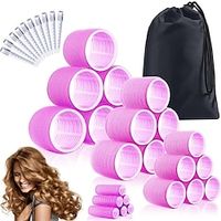 36Pcs Hair Roller Set with Clips, Self-Grip Hair Rollers for Volume, Salon Hairdressing Curlers and DIY Hairstyles, 4 Sizes Rollers Hair Curlers in a Storage Bag Lightinthebox - thumbnail