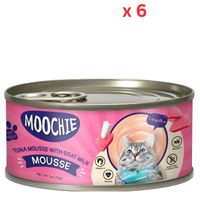 Moochie Tuna Mousse With Goatmilk 85G Can (Pack Of 6)