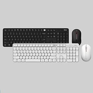 MIIIW Wireless Keyboard Mouse Set Mute Mechanical Xiaomi Portable Home Office Keyboards Black for Desktop PC Tablet Computer miniinthebox