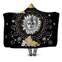 Multifunctional Blankets, Geometric Polyester Warmer Comfy Blankets Lightinthebox - thumbnail