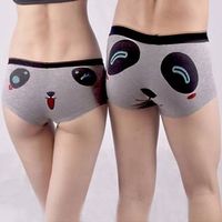 Couples Lover Cute Cartoon Panda Boyshorts Cotton Funny Character Modal Panties Underwear