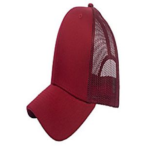 trucker mesh baseball cap mens womens original 6 panels twill hat summer, burgundyred Lightinthebox