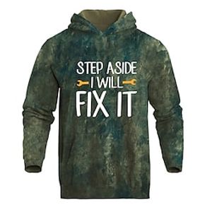 Men's Unisex Hoodie Pullover Hoodie Sweatshirt Graphic Prints Letter Print Hooded Daily Sports 3D Print Designer Casual Hoodies Sweatshirts  Long Sleeve Green miniinthebox