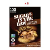 In The Raw Turbinado Cane Sugar 100 Packets, 8x453G