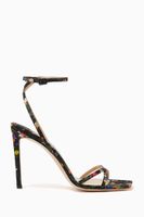 Metz 100 Sandals in Ditsy-Print Silk Metz 100 Sandals in Ditsy-Print Silk