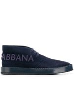 Dolce & Gabbana logo chukka boots - Blue - thumbnail