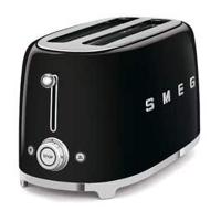 Smeg Toaster 4 Slice - Black (TSF02BLUK)