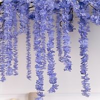 Artificial Plants 6Pcs Strips Of 100Cm/39" Hydrangea Reverse String,Fake Flowers For Wedding Arch Garden Wall Home Party Hotel Office Arrangement Decoration miniinthebox - thumbnail