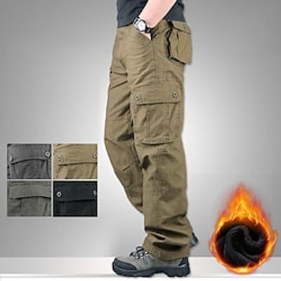 Men's Cargo Pants Fleece Pants Work Pants Pocket Multi Pocket High Rise Solid Colored Wearable Outdoor Calf-Length Outdoor Casual Classic Big and Tall Loose Fit Army Yellow Black High Waist Inelastic miniinthebox Men's Cargo Pants Fleece Pants Work Pants Pocket Multi Pocket High Rise Solid Colored Wearable Outdoor Calf-Length Outdoor Casual Classic Big and Tall Loose Fit Army Yellow Black High Waist Inelastic miniinthebox