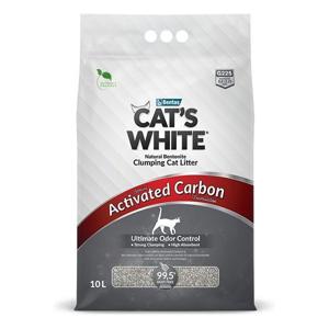 Cat's White Clumping Cat Litter 10L Activated Carbon Grey