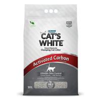 Cat's White Clumping Cat Litter 10L Activated Carbon Grey - thumbnail