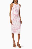 Tie-dye Midi Dress in Rib-knit - thumbnail