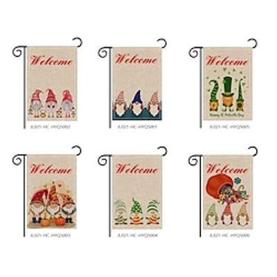 GardenFlagsDoubleSidedBurlap12x18Inch(3045cm)GardenFlag,DwarfSmallYardFlagforOutdoorDecorations Lightinthebox