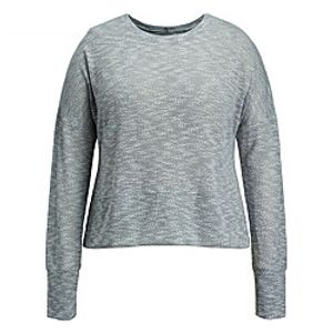 Women's Plus Size Tops Blouse Shirt Plain Long Sleeve Crewneck Basic Daily Going out Cotton Spring Summer Gray miniinthebox