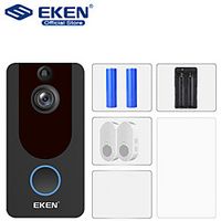 Eken V7 WIFI Recording / Android System / Built in out Speaker No Screen(output by APP) Handheld 1080 Pixel One to Four more video doorphone miniinthebox - thumbnail