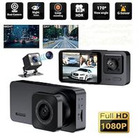 2.0-inch Three-lens Car Camera Three-way High-definition Night Vision Driving Recorder Lightinthebox