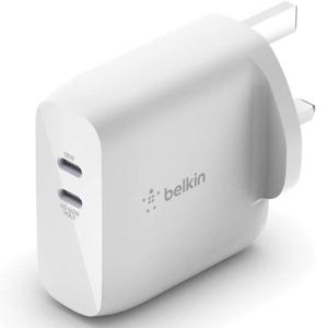 The Belkin BOOST↑CHARGE Dual 30W USB-C PD Wall Charger provides powerful and efficient charging for multiple devices simultaneously. With a total...