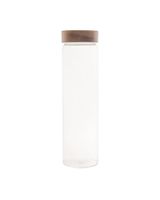 Little Storage Co 1.2 Liter Acacia Wood Glass Pasata Jar