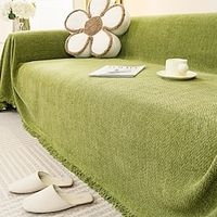 Chenille Sofa Cover Couch Cover Sage Green Couch Protector  Sofa Blanket Sofa Throw Cover for Couches Washable Sectional Sofa Couch Covers for Dogs miniinthebox - thumbnail