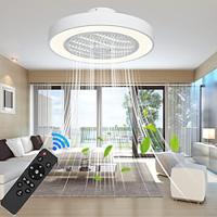 Ceiling Fan with Light 50cm 19.66in 30W2 Macarone Safe Stepless Dimming Ceiling Fan Light Including Remote Control APP Control for Timed Six Speed Embedded Ceiling Fan with Light AC110V AC220V Lightinthebox