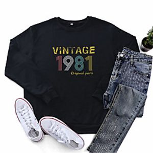 Women's Sweatshirt Slogan Letter Print Halloween Sports  Outdoor Casual Hot Stamping Basic Halloween Hoodies Sweatshirts  Wine Red Yellow Gray  Going out Lightinthebox