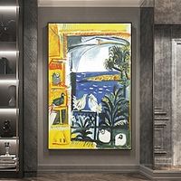 Mintura Handmade Pablo Picasso Famous Oil Paintings On Canvas Home Decoration Modern Wall Art Abstract Landscape Picture For Home Decor Rolled Frameless Unstretched Painting Lightinthebox