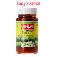 Priya Cut Mango Pickle In Oil 300g Pack of 24