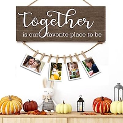 1pc Wood Wall Sign, Wooden Pattern Plaque Sign Wall Decor Accessories, For Pet Shop Outdoor Room Decor Household Items Lightinthebox