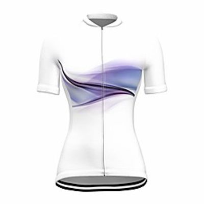 21Grams Women's Short Sleeve Cycling Jersey Summer Spandex White Gradient Bike Top Mountain Bike MTB Road Bike Cycling Quick Dry Moisture Wicking Sports Clothing Apparel / Stretchy / Athleisure miniinthebox