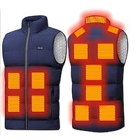 13 Places Heated Vest Men Women Usb Heated Jacket Heating Vest Thermal Clothing Hunting Vest Winter Heating Jacket Lightinthebox - thumbnail